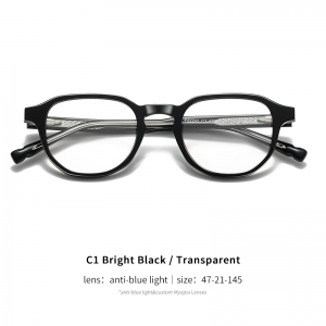 RUISEN’S NEW Wholesale Trend Retro Acetate Frames with Blue Light Protection F22242