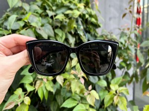 RUISEN’S Hand-Cut Marbled Cellulose Acetate Fashion Cat Eye Polarized Shades AT8019
