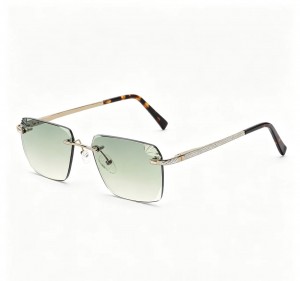 RUISEN’S Luxury Rimless UV400 Sunglasses For Men 25635
