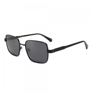 RUISEN’S Vintage Square Metal Acetate Sunglasses 8516