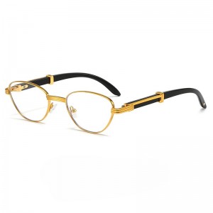 RUISEN’S Retro Wood-Grain Finish Sunglasses For Women   66611