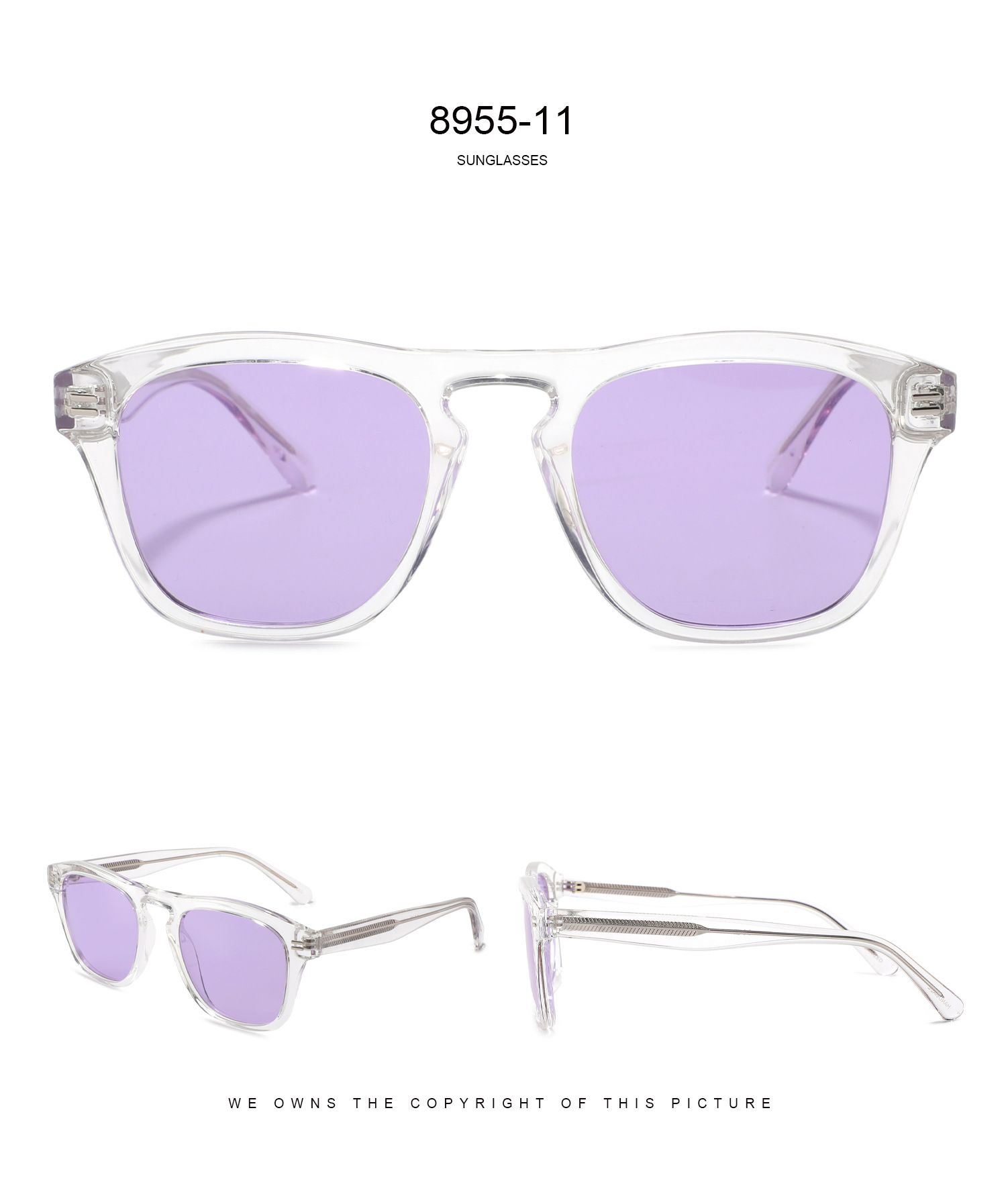 Square Eyeglasses Urban Glasses Street Leisure Trendy Everyday Wear