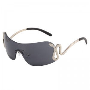 RUISEN’S Fashion Spirit Snake One-piece Sunglasses 3559