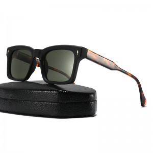 RUISEN’S Summer New Arrival Fashion Narrow-Frame Women’s TR Frame Acetate Temple Polarized Sunglasses 8922