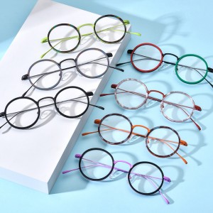 RUISEN’S Spliced acetate round eyeglass frames 185844