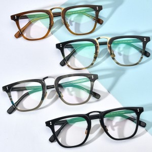 RUISEN’S Multi-Color Stylish Square Acetate Optical Frames Fashion Eyeglasses 19214