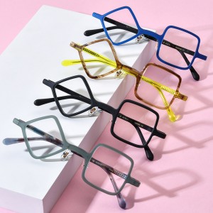 RUISEN’S Mixed Material Round Acetate Titanium Eyeglass Frames Optical Glasses 19387
