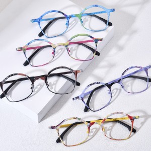 RUISEN’S Colorful Cat Eye Ultra-Light Pure Titanium Optical Frames Myopia Glasses 185937