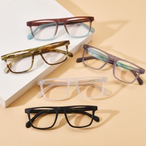 RUISEN’S New Multi-Color Matte Square Acetate Eyeglass Frames Optical Glasses 19283
