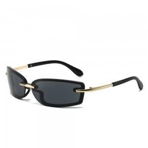 RUISEN’S Half Metal Square Candy Color Y2K Women’s Sunglasses 68160 S018