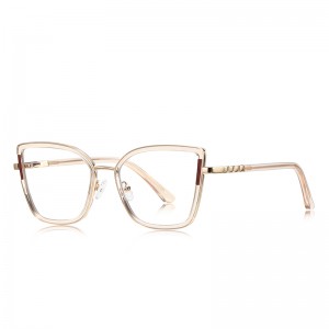 RUISEN’S Slim Geometric Square Cat Eye Eyeglasses 3128
