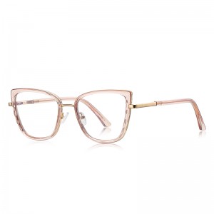 RUISEN’S Angular Two-Tone Embossed Side Eyeglasses 3150