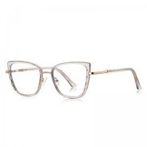RUISEN’S Angular Two-Tone Embossed Side Eyeglasses 3150