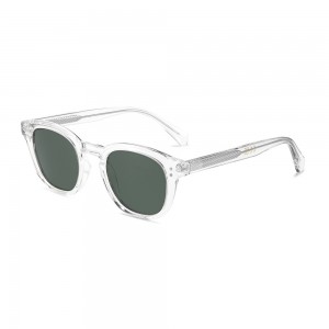 RUISEN’SRetro Square Thin Frame Sunglasses Multicolor Transparent PC Frame UV400 Fashion Shades for Travel Daily Wear 8934