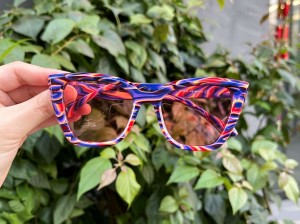 RUISEN’S  Vibrant Gradient Acetate Square Cat Eye UV400 Polarized Outdoor Glasses AT8020