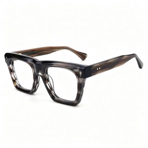 RUISEN’S Transparent Front Textured Spliced Temple Frames VG66304