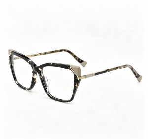RUISEN’S Chic cat-eye glasses with marble accents and gold details 8006