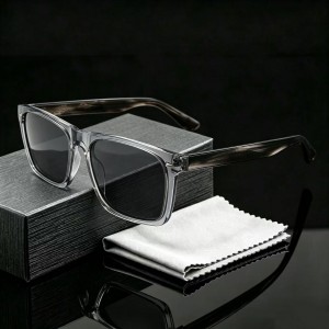 RUISEN’S Minimal Square Eyewear Fashion Glasses Office Street Leisure Daily Travel Versatile Casual Shades 8906