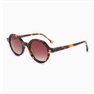 RUISEN’Acetate Sunglasses, Classic Round Rivet Frame, UV Protection & All-match for Outdoor Travel 8615