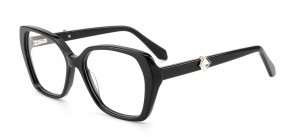 RUISEN’S Luxury Diamond Decor Eyewear Bold Glasses Geometric Optical Frames For Daily Commute Street Women Eyeglasses 1005