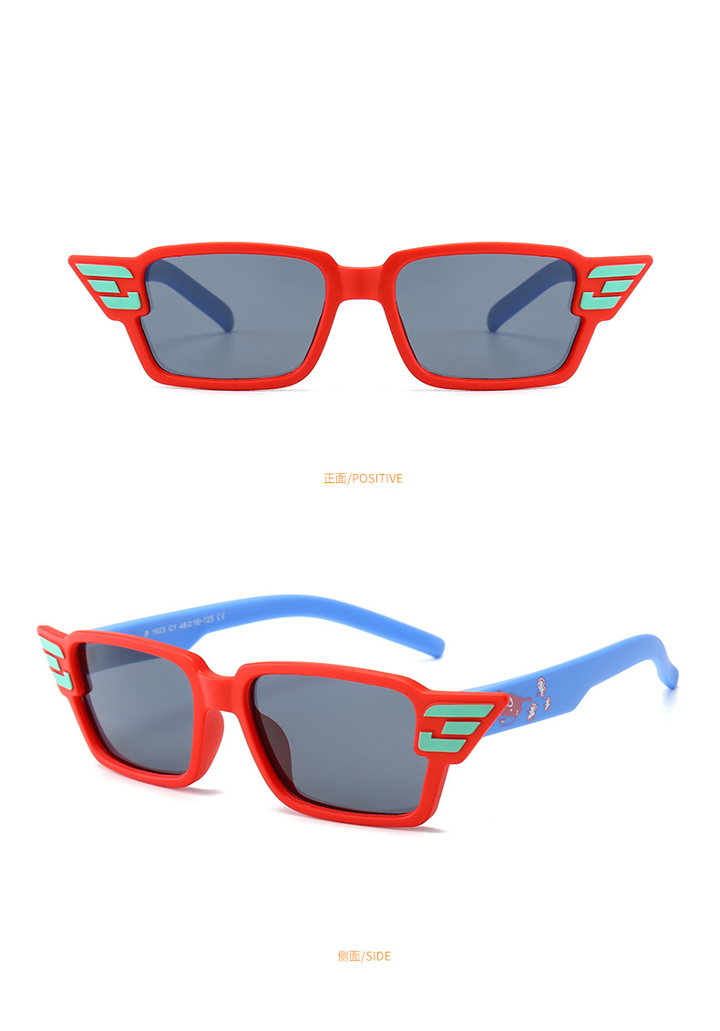 RUISEN'S Cartoon Square Frame Kids Sunglasses Trend 1923