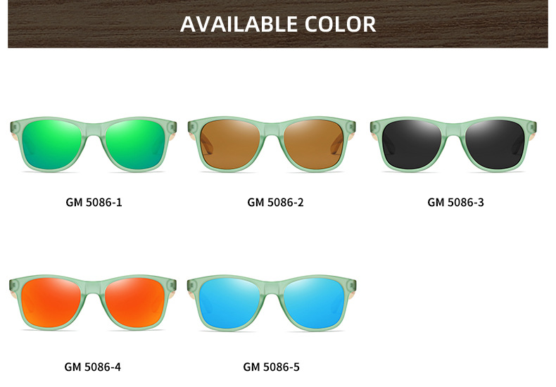 RUISEN'S Wood Sunglasses for Man and Women 5086