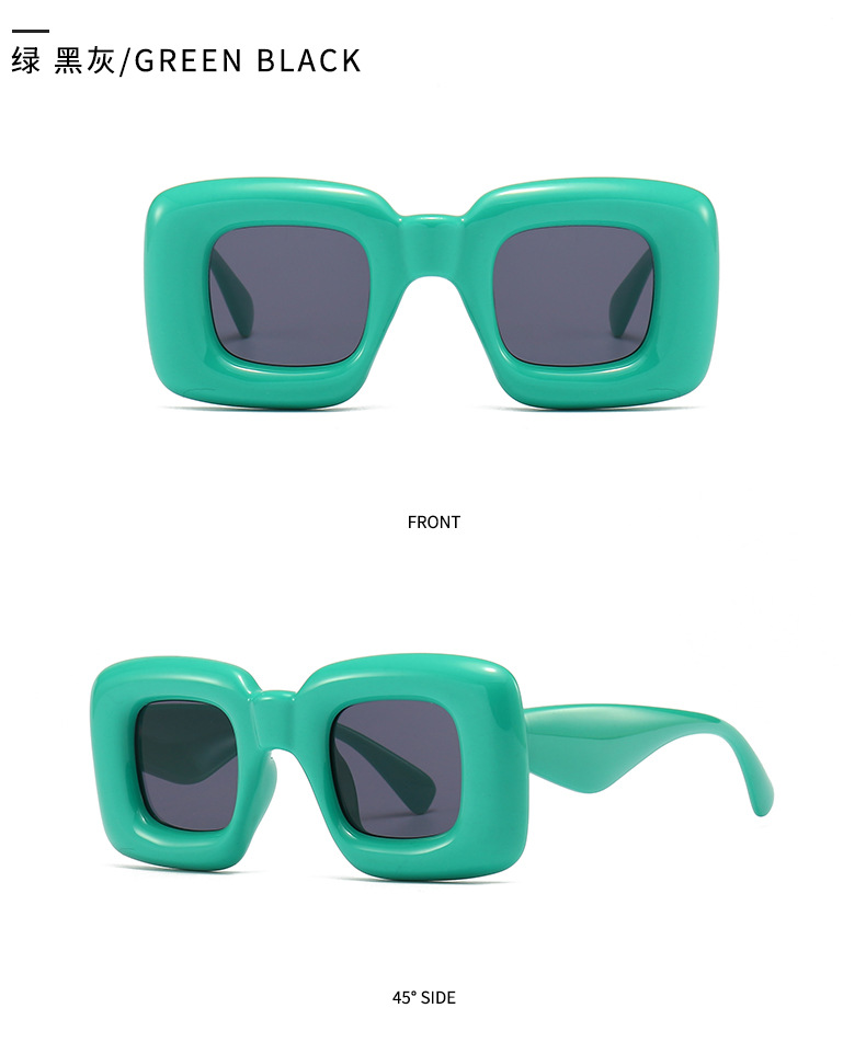 Thick Frame Plastic Sunglasses   86629-4