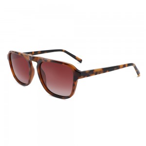 RUISEN’S Double Bridge Square Gradient Lens Fashion Sunglasses 8952
