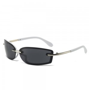 RUISEN’S Half Metal Square Candy Color Y2K Women’s Sunglasses 68160 S018