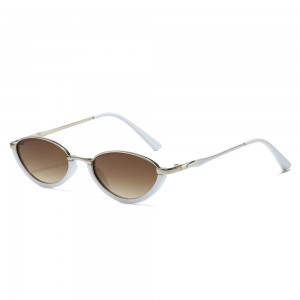 RUISEN’S Retro Wood Grain Oval Sunglasses – UV400, Unisex glasses 6201