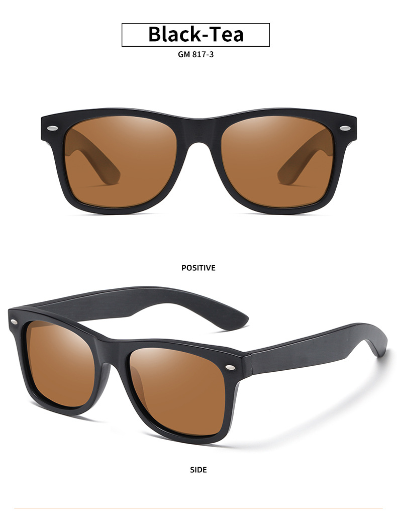 RUISEN'S Unisex Polarized Light Wooden Sunglasses 817