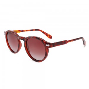 RUISEN’SClassic Retro Round Frame Sunglasses Gradient Lens UV400 Daily Fashion Eyewear8950