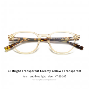 RUISEN’S NEW Wholesale Trend Retro Acetate Frames with Blue Light Protection F22242