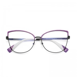 RUISEN’S Contrast Arm Feminine Cat Eye Eyeglasses 3024