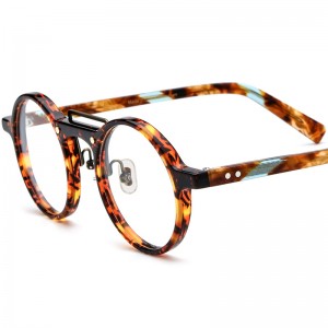 RUISEN’S Premium Round Acetate Optical Frames Business Eyeglasses 19194