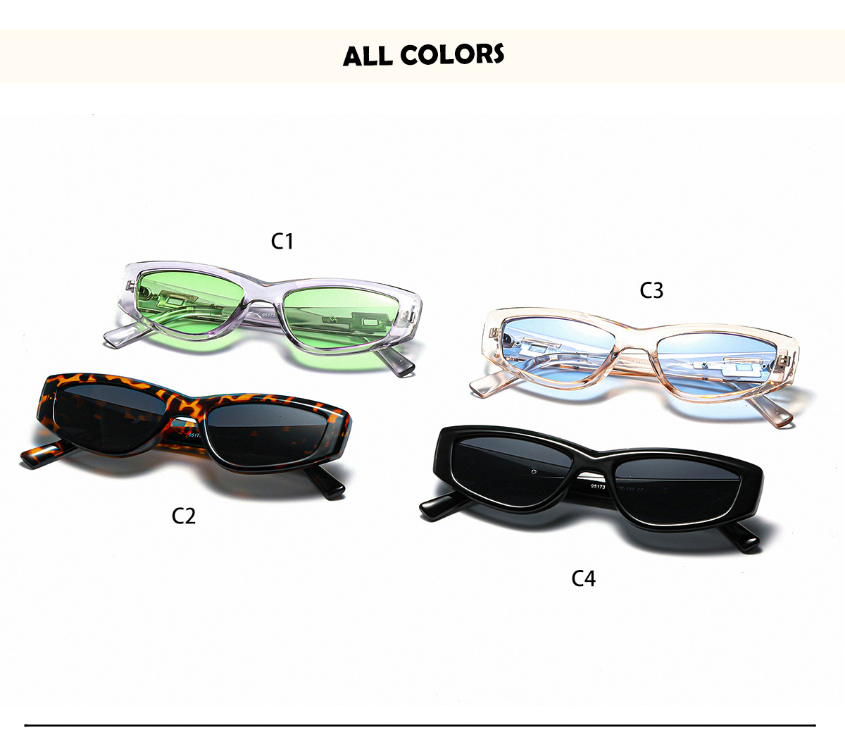 Fashion cat eye sunglasses colour