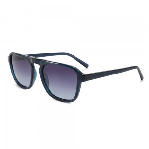 RUISEN’S Double Bridge Square Gradient Lens Fashion Sunglasses 8952