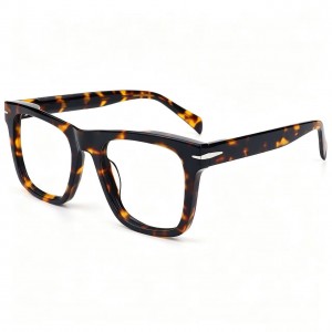 RUISEN’S Transparent Oversized Square Acetate Eyeglasses VG5008AF