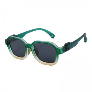 RUISEN’S Gradient Color Square Frame Kids Sunglasses RS-KB670