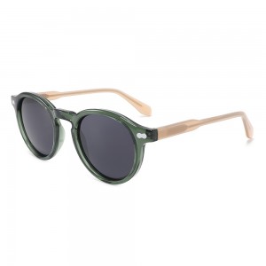 RUISEN’SClassic Retro Round Frame Sunglasses Gradient Lens UV400 Daily Fashion Eyewear8950