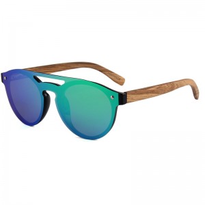 RUISEN’S Retro Fashion Wooden Sunglasses 1506