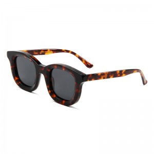 RUISEN’S Oval Jelly Color Thick Frame Fashion Acetate Sunglasses 23SA004