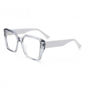 RUISEN’S Bold Square Thick Frame Sunglasses Multi-hued Translucent PC Frames UV400 Fashion Eyewear F2787