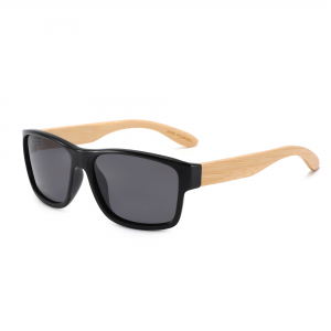 RUISEN’S Bamboo Temple Polarized Sunglasses UV400 Square Sun Glasses for Beach Travel Driving Outdoor 1618