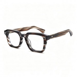 RUISEN’S Double Layer Rivet Square Acetate Frames VG66303