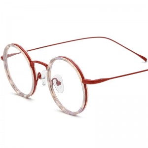 RUISEN’S Spliced acetate round eyeglass frames 185844