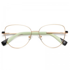 RUISEN’S Cute Color Block Slim Oval Trendy Frames 3019