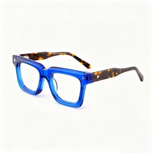 RUISEN’S Multi Triangle Metal Mark Square Eyeglasses VG66309