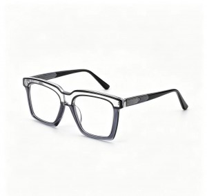 RUISEN’S Trendy Layered Square Acetate Eyewear With Refined Metal Hhinge Details 8031