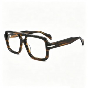 RUISEN’S Double Bridge Square Acetate Frames VG5019